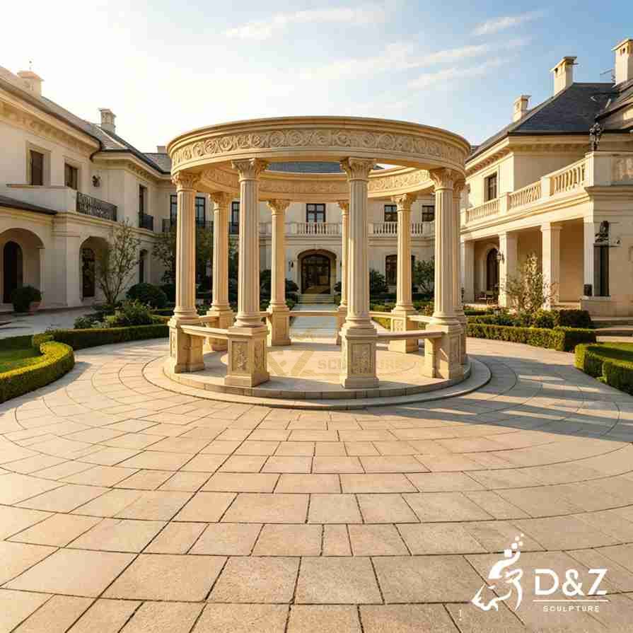 White Marble Pergola 5