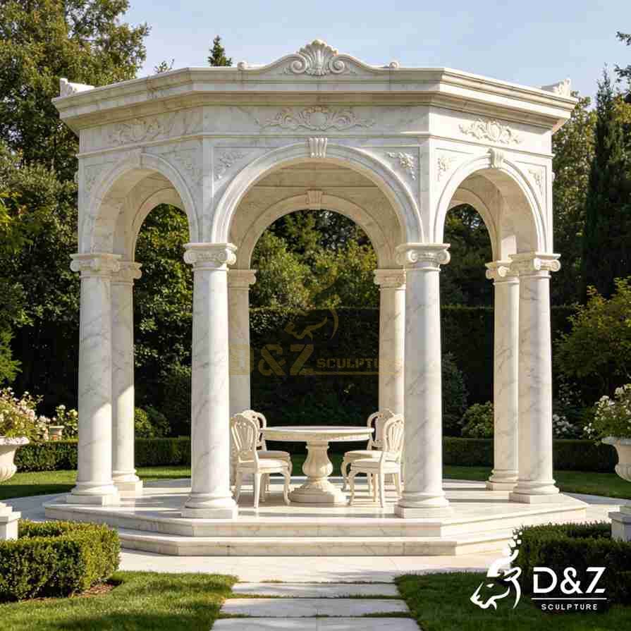 Marble Arched Gazebo 3