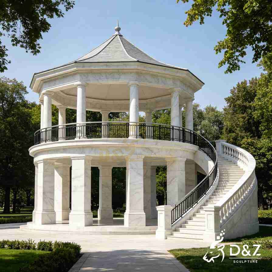 15-11 High-End White Marble Gazebo Designs | Styles Guide