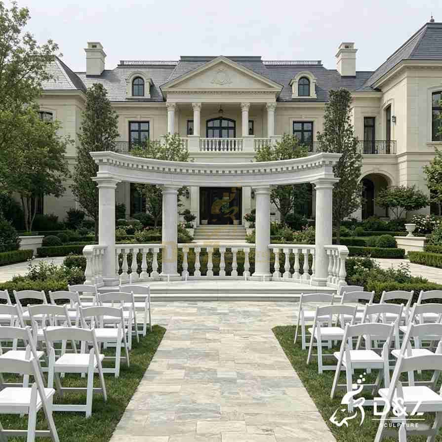 15-14 High-End White Marble Gazebo Designs | Styles Guide