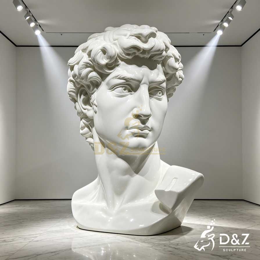 Head bust of David statue 1