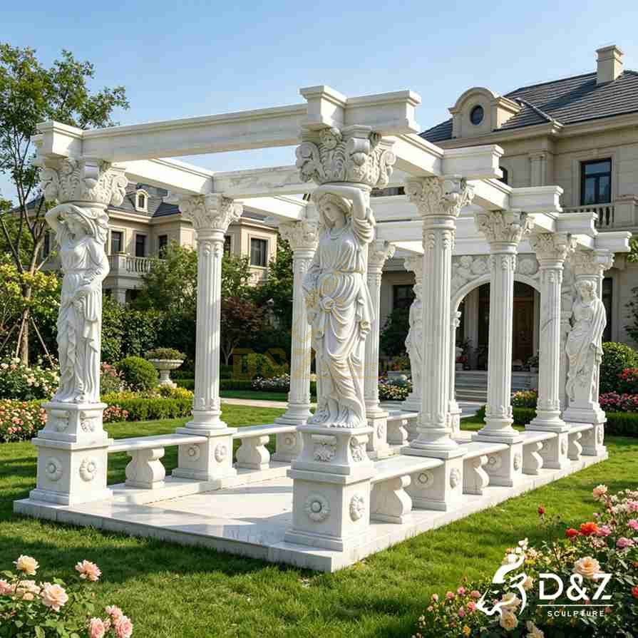 Marble Column Gazebo 6