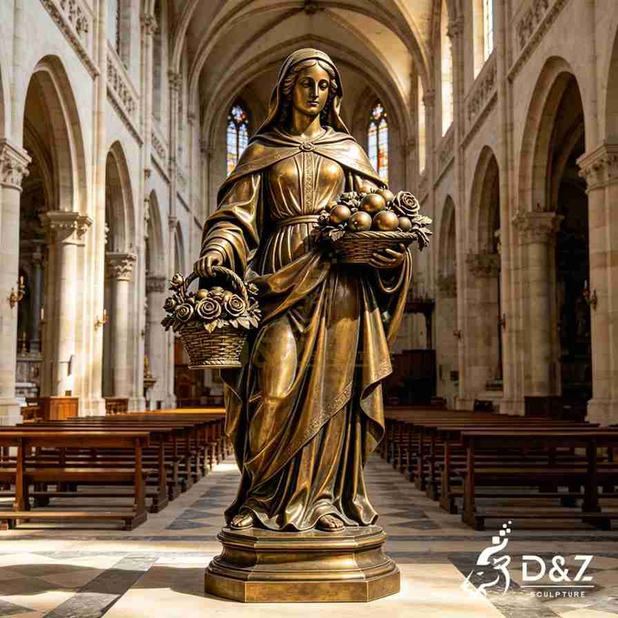 Bronze St Dorothy Statue 1