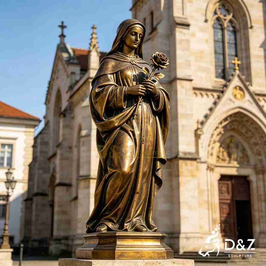 Bronze St Dorothy Statue 2