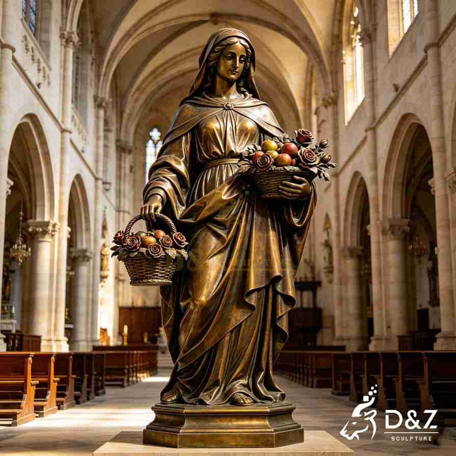 Bronze St Dorothy Statue 6