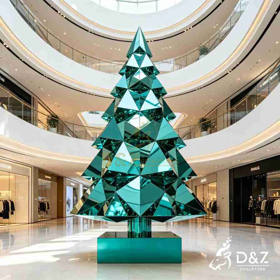 metal Christmas tree sculpture 3