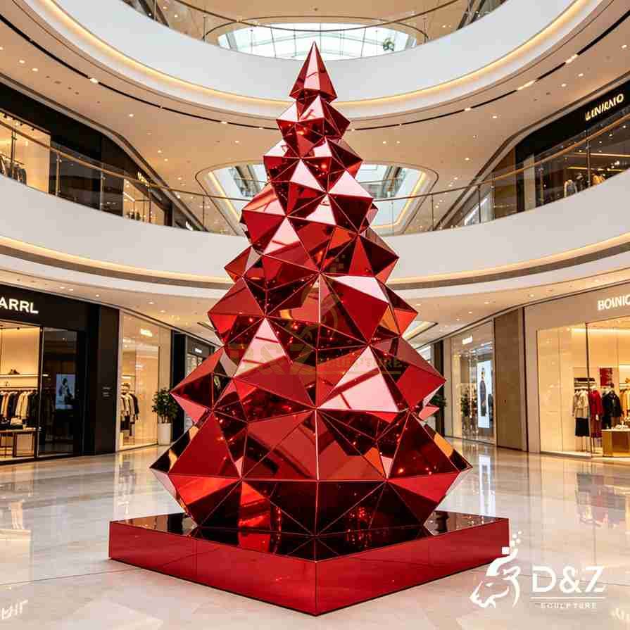 metal Christmas tree sculpture 4