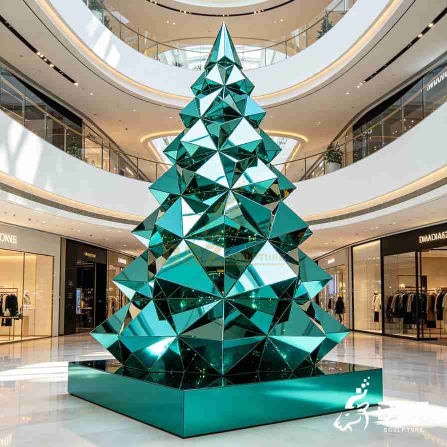 metal Christmas tree sculpture 5