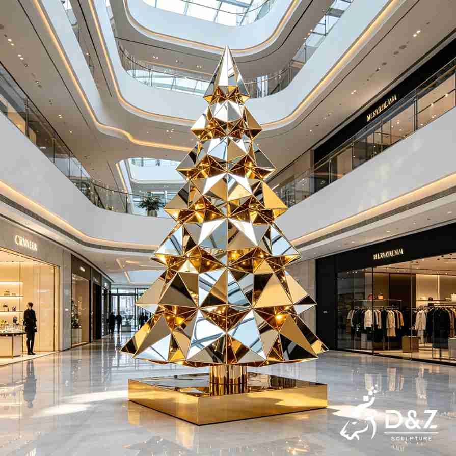 metal Christmas tree sculpture 6