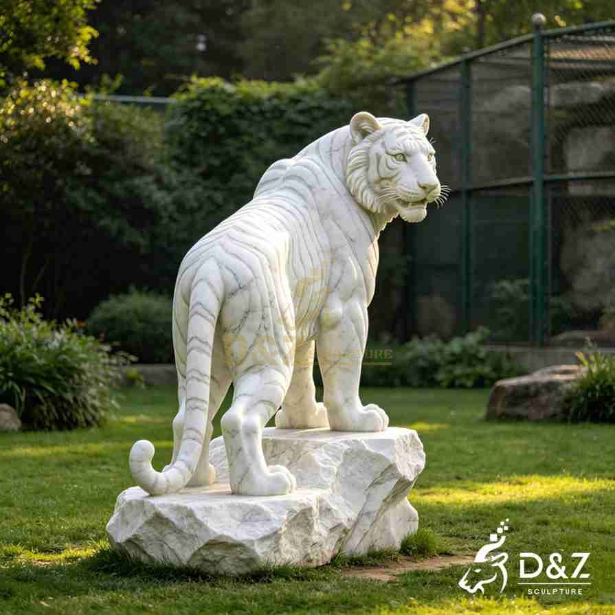 Life size white tiger statues for sale 1 Life size white tiger statues for sale 1