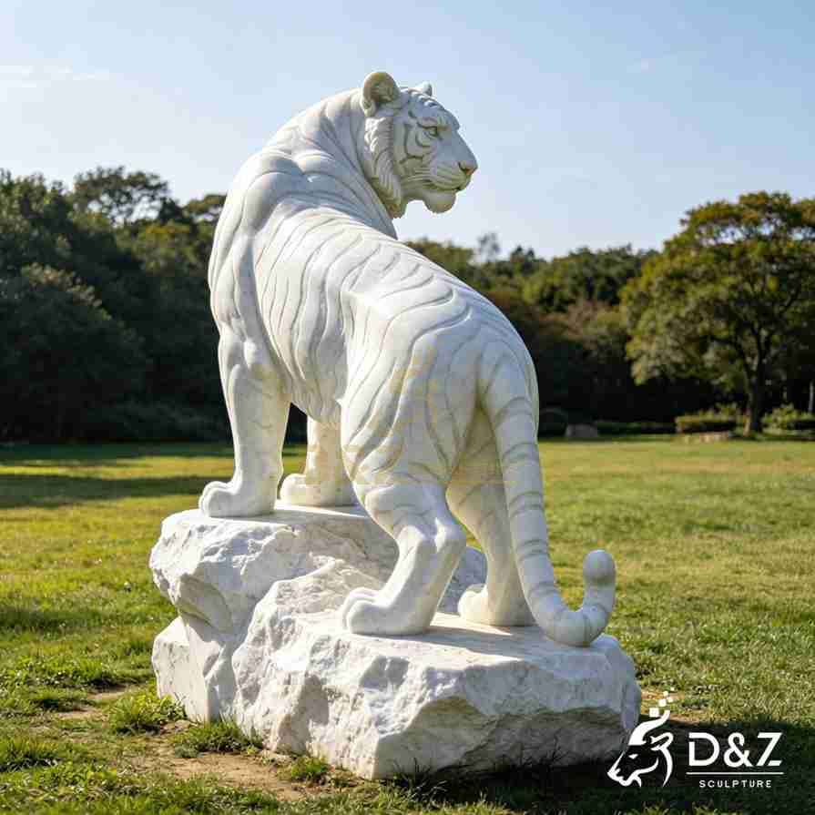 Life size white tiger statues for sale 3 Life size white tiger statues for sale 3