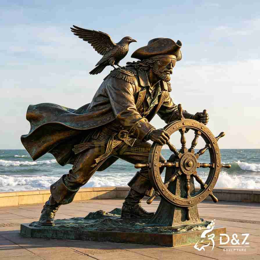 Life size sea captain garden statues for sale 2 Life size sea captain garden statues for sale 2