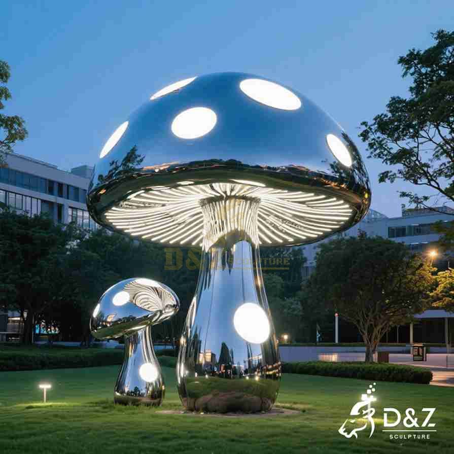 Metal Mushroom Garden Sculptures 2