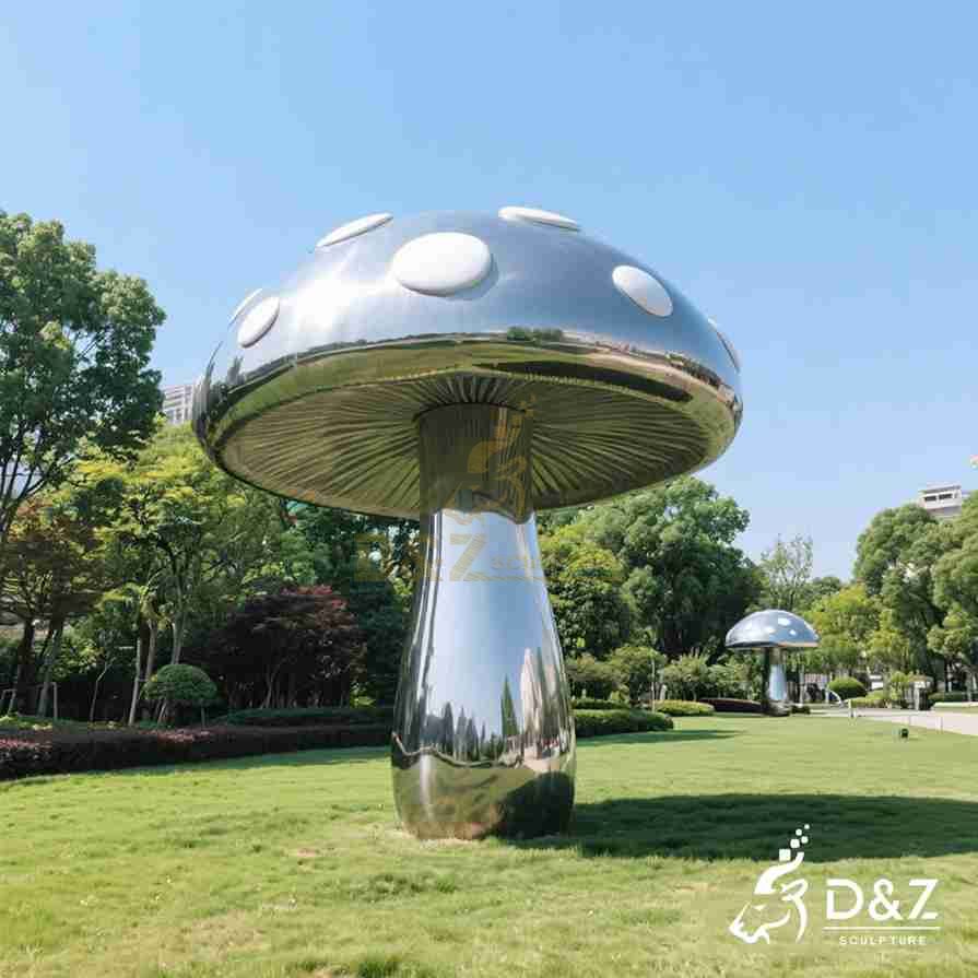 Metal Mushroom Garden Sculptures 3