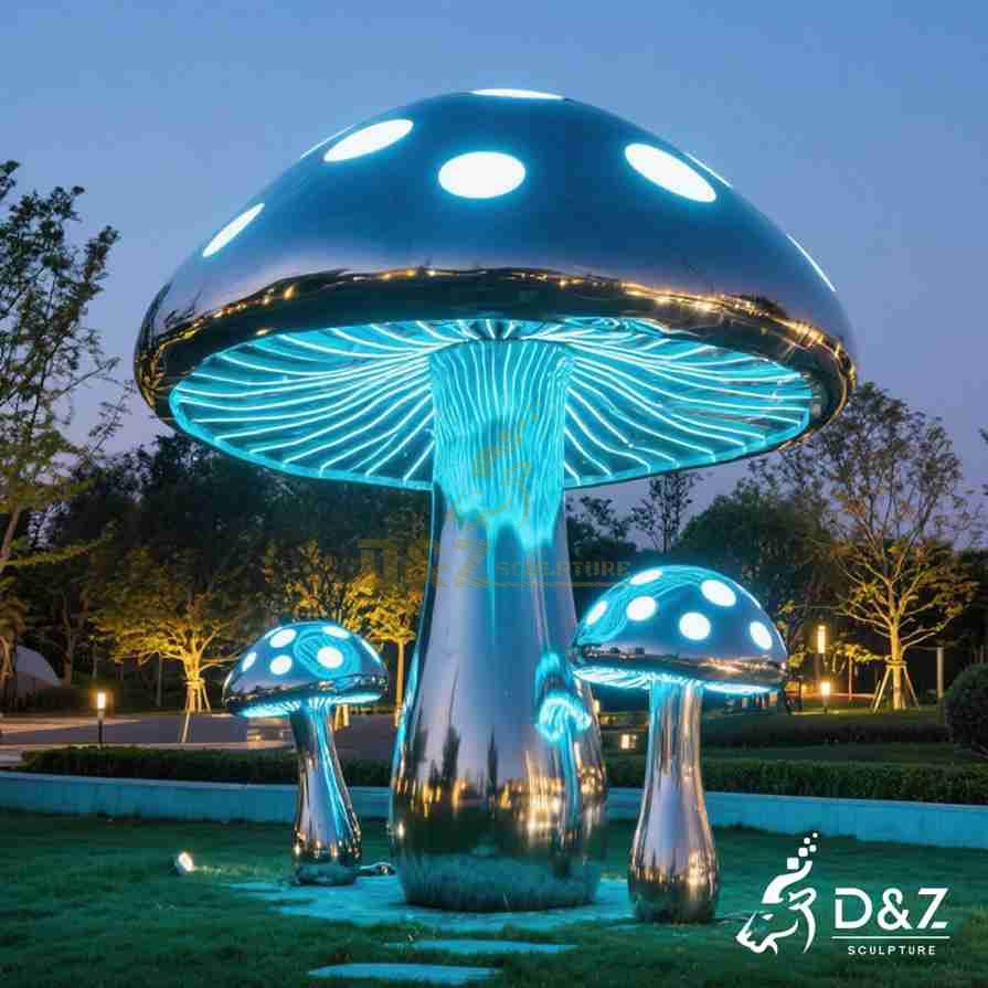 Metal Mushroom Garden Sculptures 5