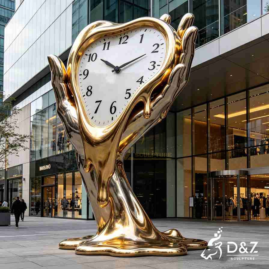 Melting Clock Sculpture 4