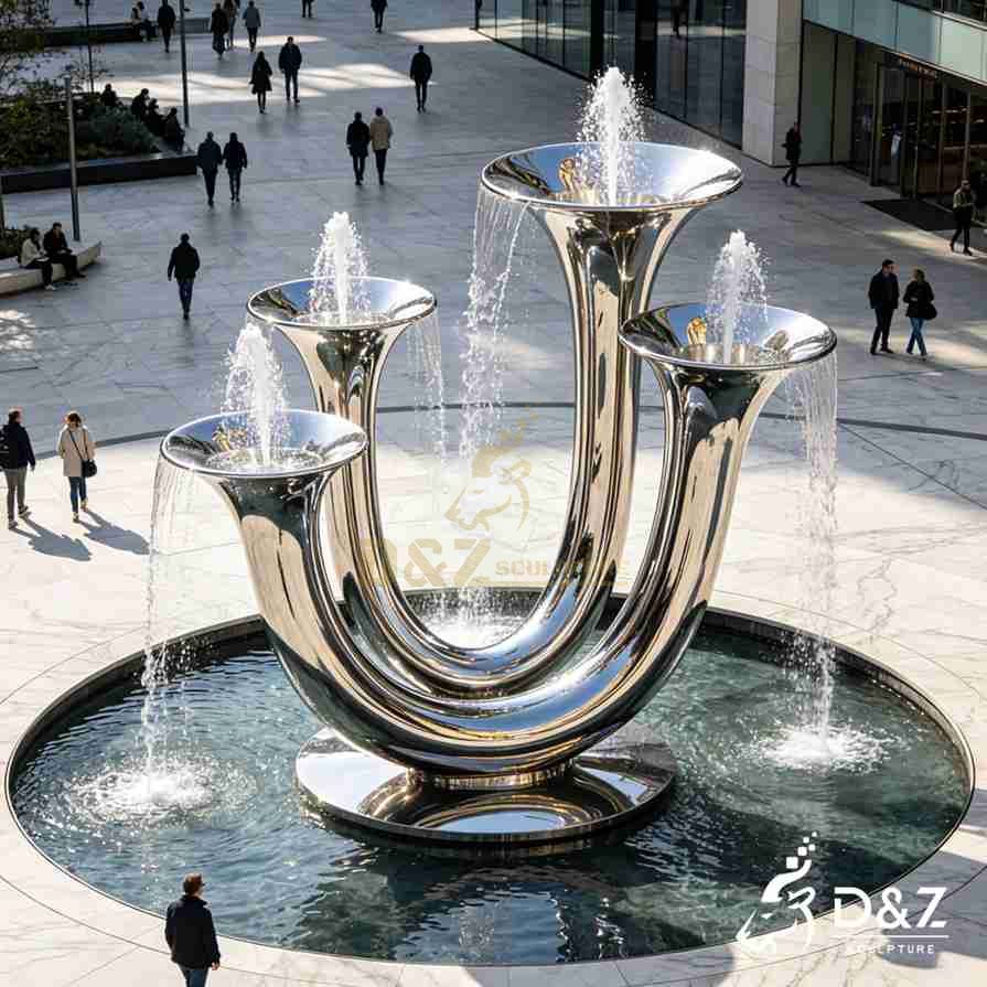 Metal Trumpet Fountain 5
