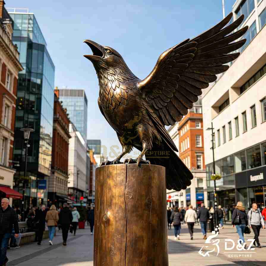 life size bronze raven garden statue for sale 1 life size bronze raven garden statue for sale 1