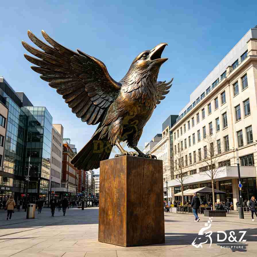 life size bronze raven garden statue for sale 2 life size bronze raven garden statue for sale 2