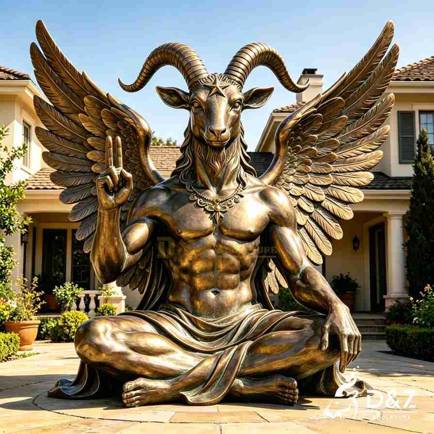 Bronze Baphomet Statue 1