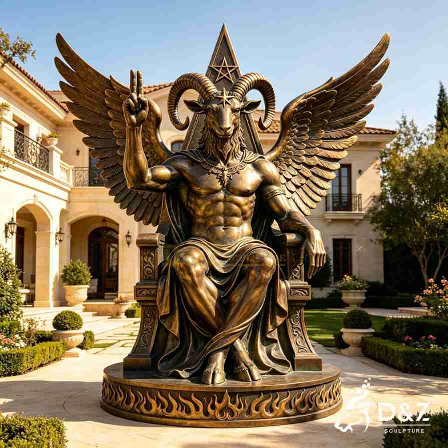 Bronze Baphomet Statue 2