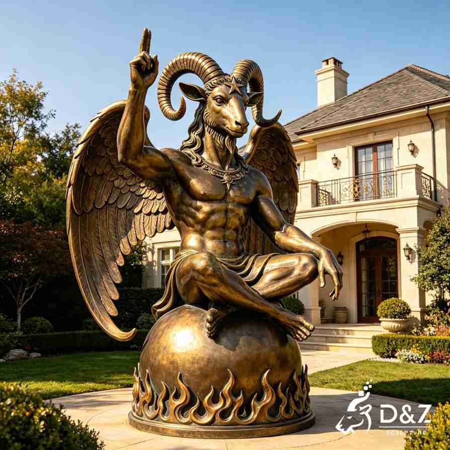 Bronze Baphomet Statue 3
