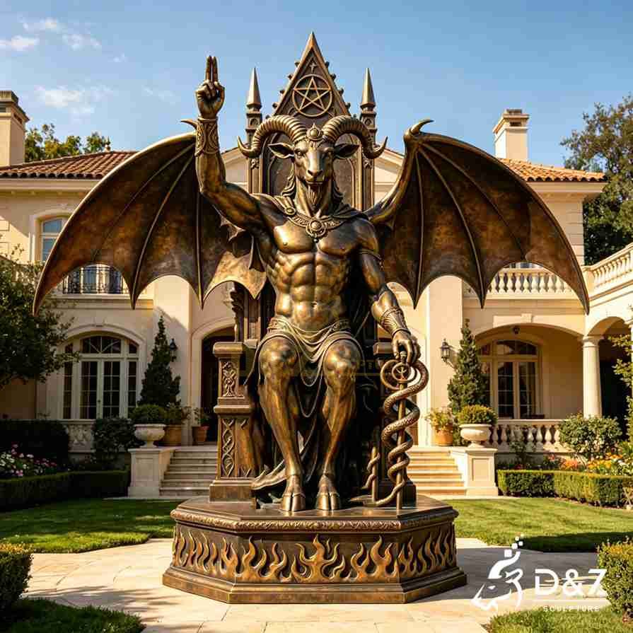 Bronze Baphomet Statue 5