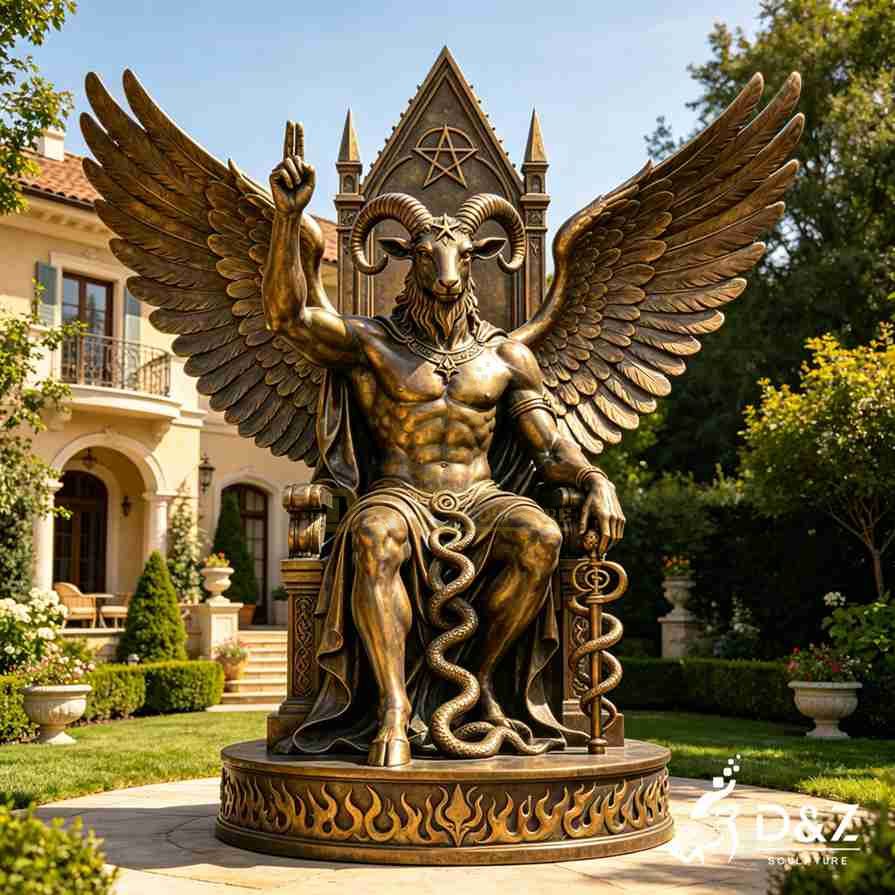 Bronze Baphomet Statue 6