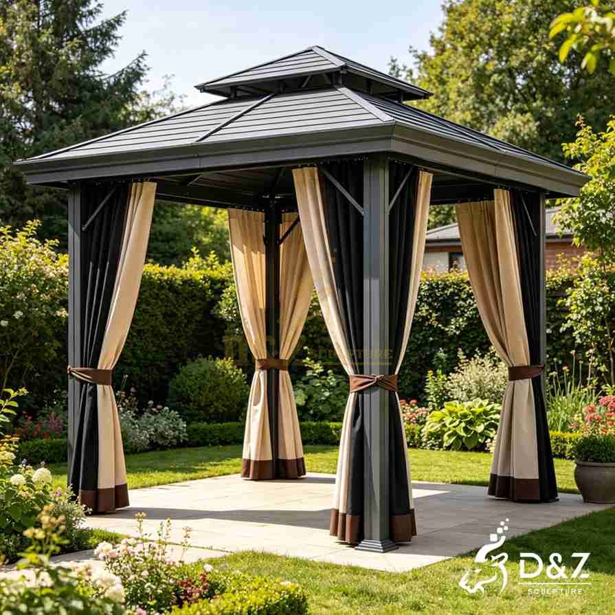 Square Double Roof Gazebo 5