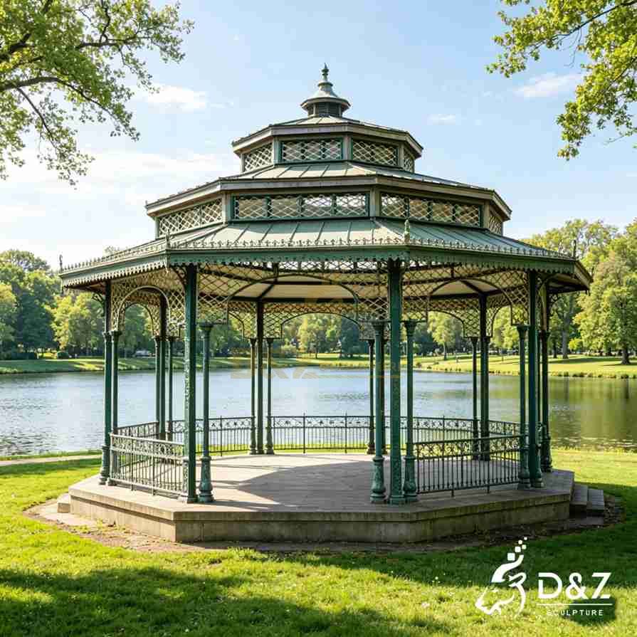 15-2 Luxury Large Outdoor Metal Gazebos for Landscape Projects