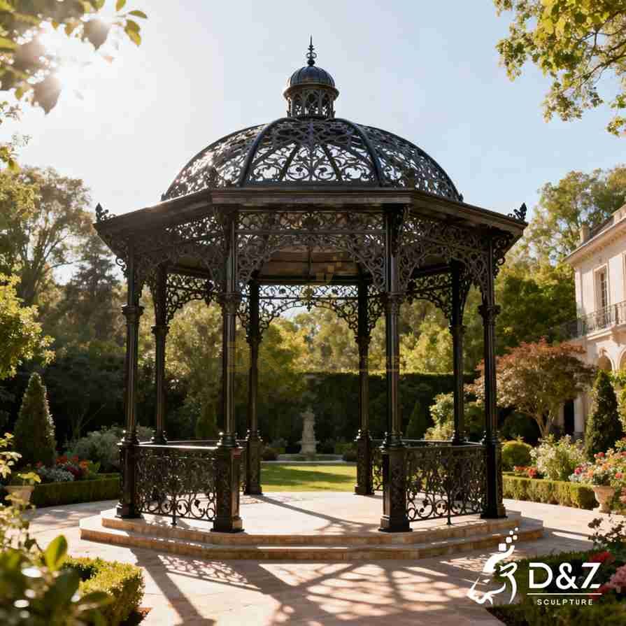 15-8 Luxury Large Outdoor Metal Gazebos for Landscape Projects