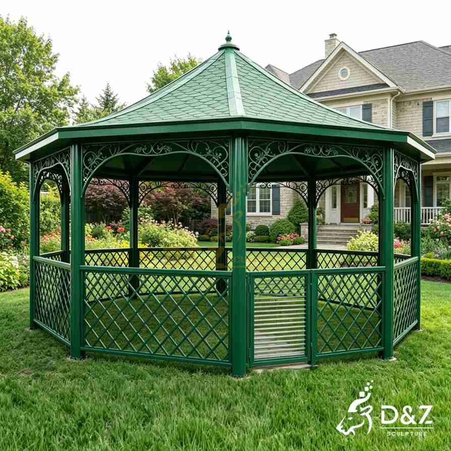 15-10 Luxury Large Outdoor Metal Gazebos for Landscape Projects