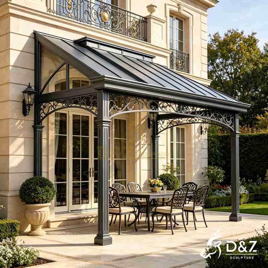 15-11 Luxury Large Outdoor Metal Gazebos for Landscape Projects