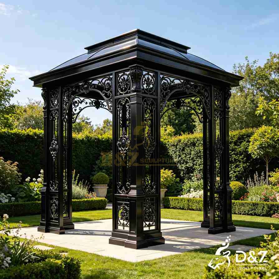 15-12 Luxury Large Outdoor Metal Gazebos for Landscape Projects