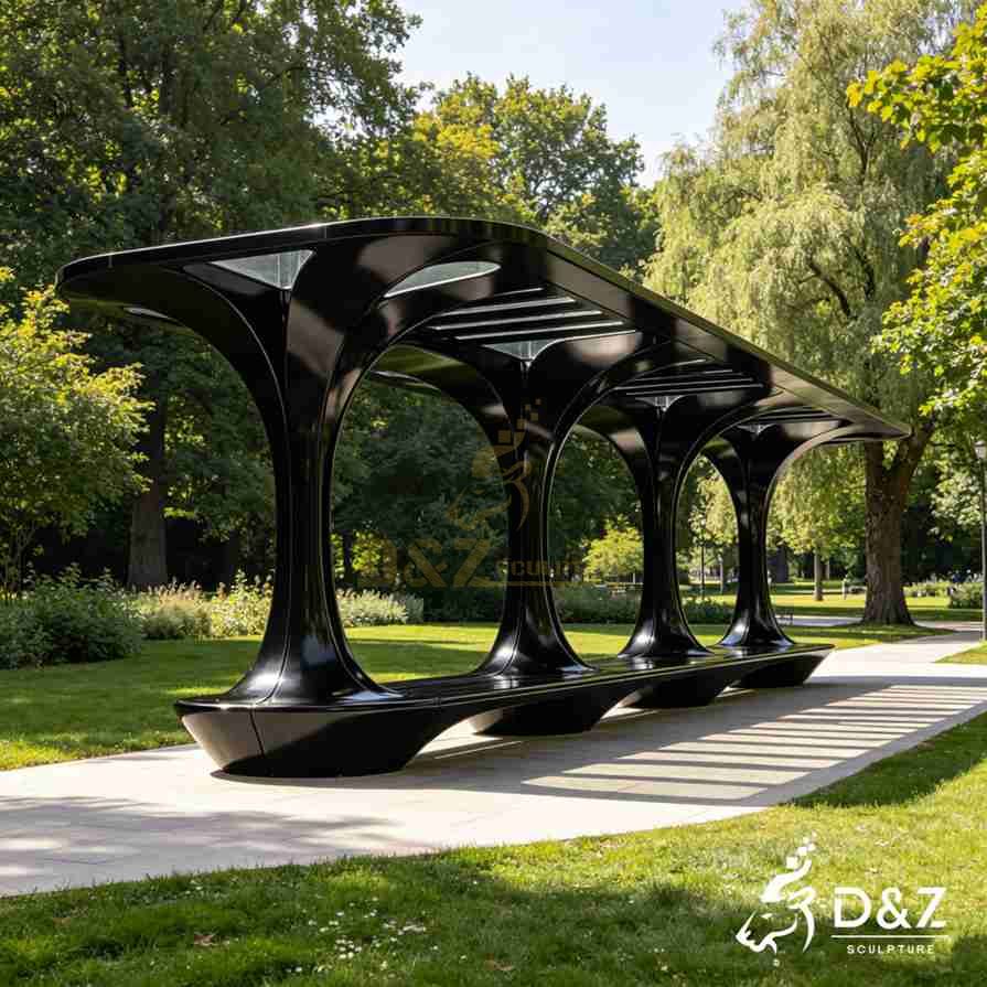 15-14 Luxury Large Outdoor Metal Gazebos for Landscape Projects
