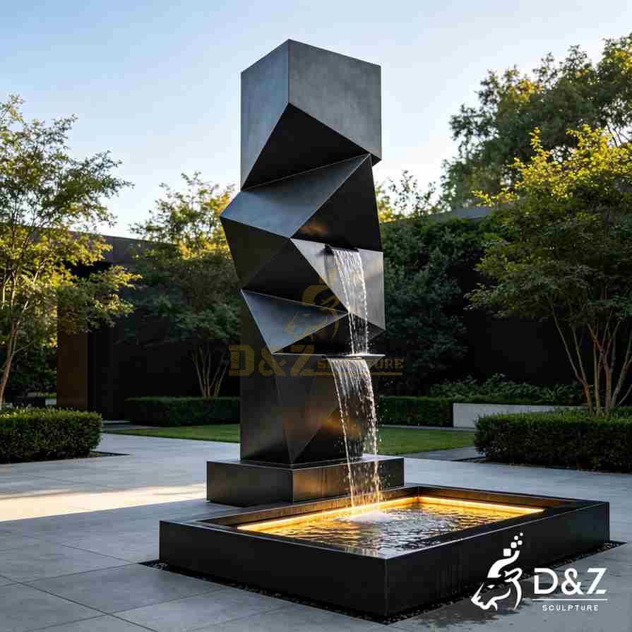 Metal Geometric Fountain 3 Metal Geometric Fountain 3
