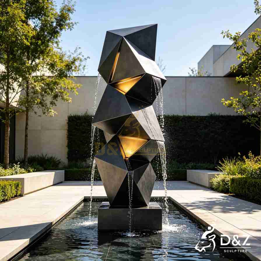Metal Geometric Fountain 5 Metal Geometric Fountain 5