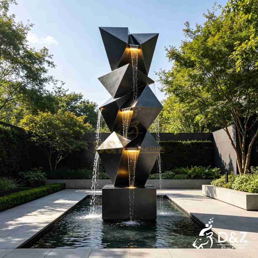 Metal Geometric Fountain 6 Metal Geometric Fountain 6