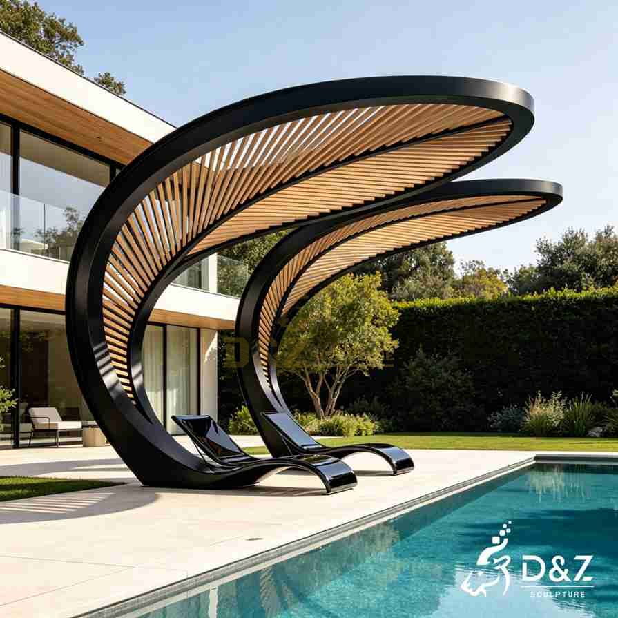 Large Metal Leaf Gazebo 1 Large Metal Leaf Gazebo 1