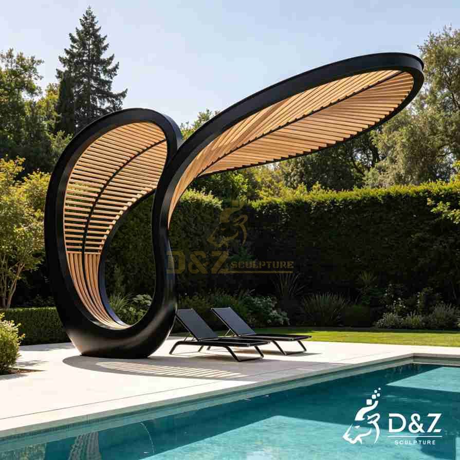 Large Metal Leaf Gazebo 3 Large Metal Leaf Gazebo 3
