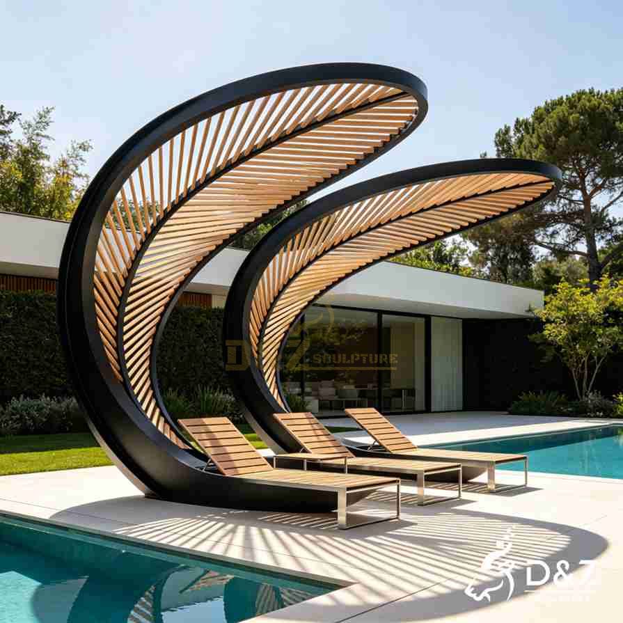 Large Metal Leaf Gazebo 4 Large Metal Leaf Gazebo 4