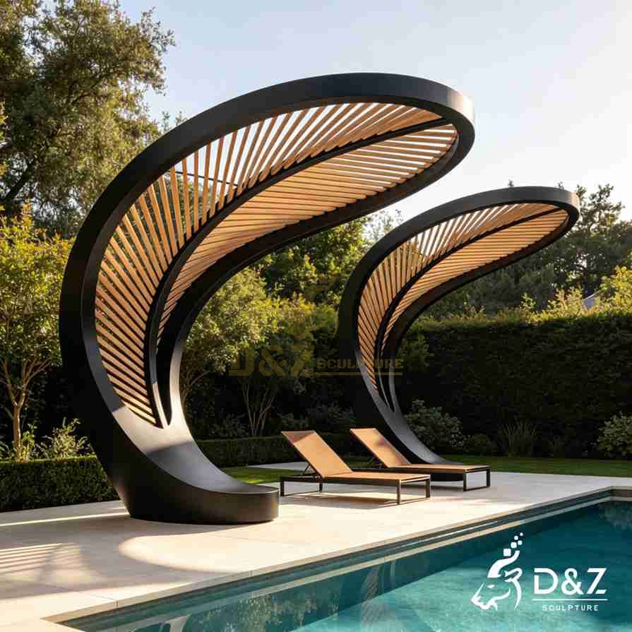 Large Metal Leaf Gazebo 5 Large Metal Leaf Gazebo 5