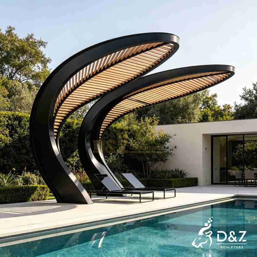 Large Metal Leaf Gazebo 6 Large Metal Leaf Gazebo 6