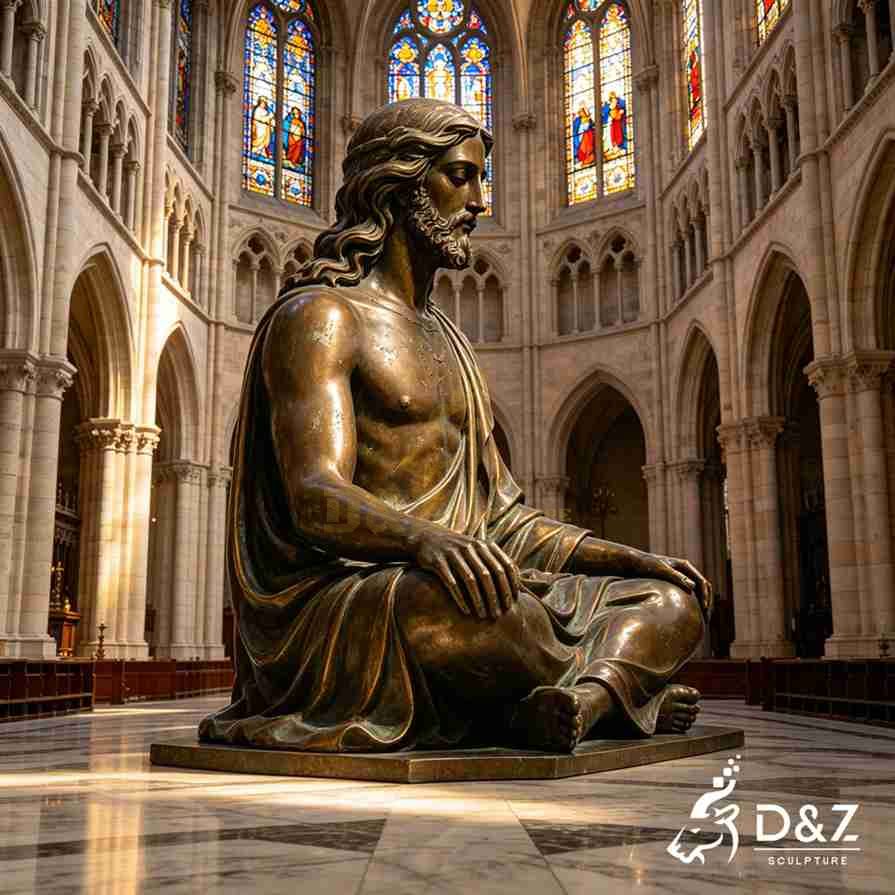 The peace of christ jesus meditating statue 2 The peace of christ jesus meditating statue 2