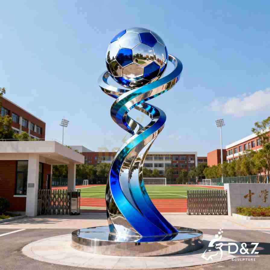 Levitating Football Sculpture 2