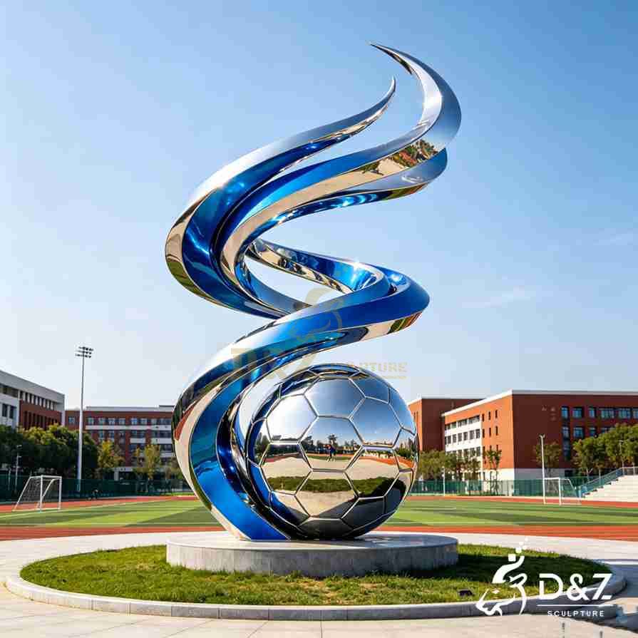 Levitating Football Sculpture4