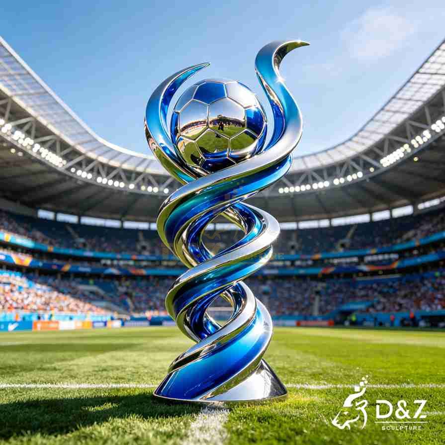 Levitating Football Sculpture5