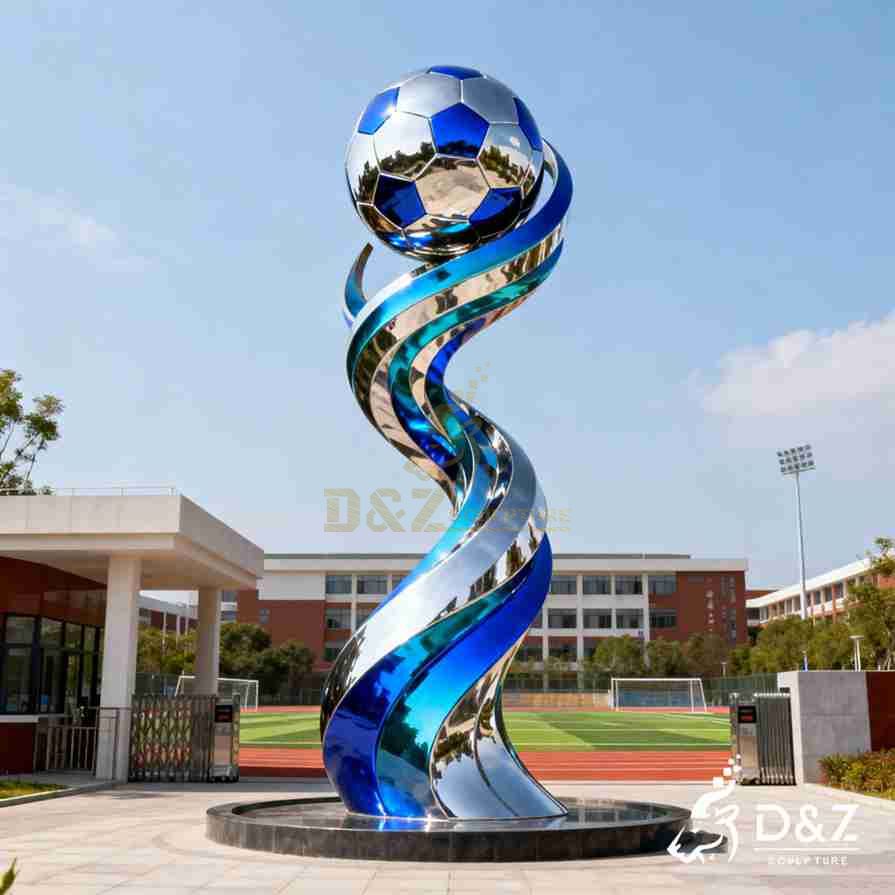 Levitating Football Sculpture6