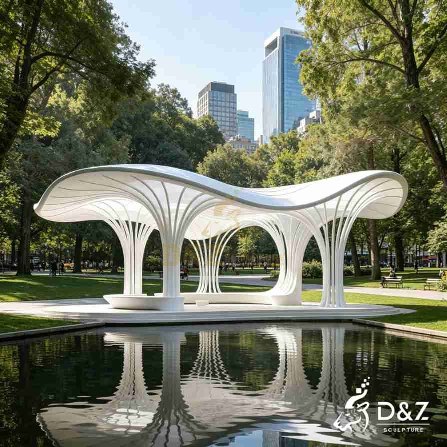 Metal Tree Gazebo Sculpture 5 Metal Tree Gazebo Sculpture 5
