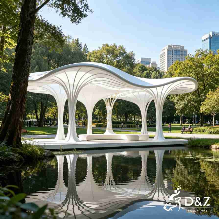 Metal Tree Gazebo Sculpture 6 Metal Tree Gazebo Sculpture 6